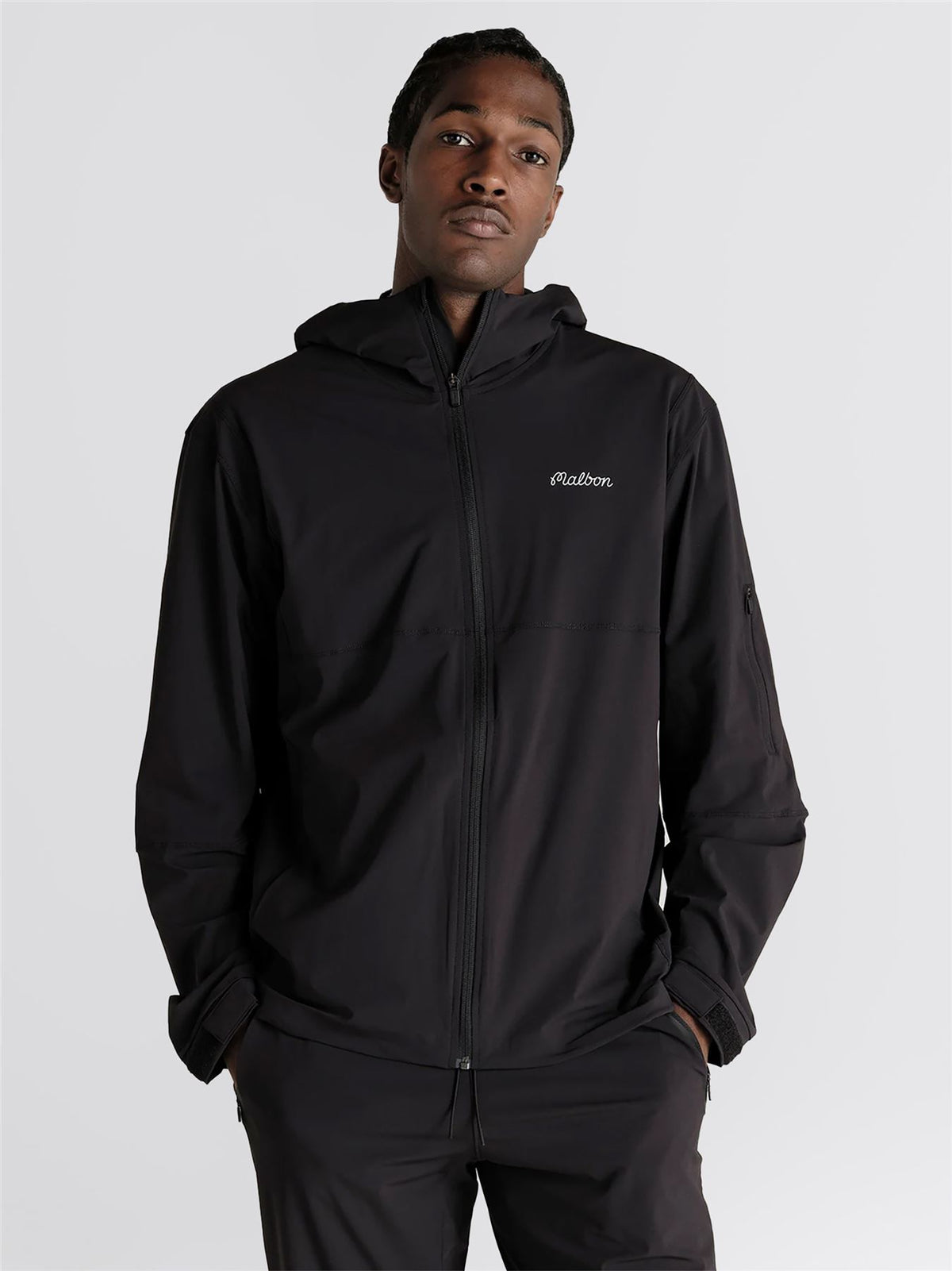 Performance Full Zip Shell Jacket Black