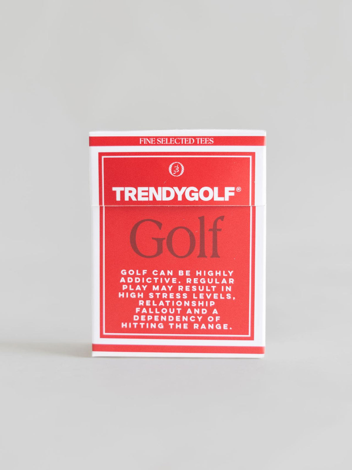 x TRENDYGOLF The Red "Golf Addiction" Tee Pack Red