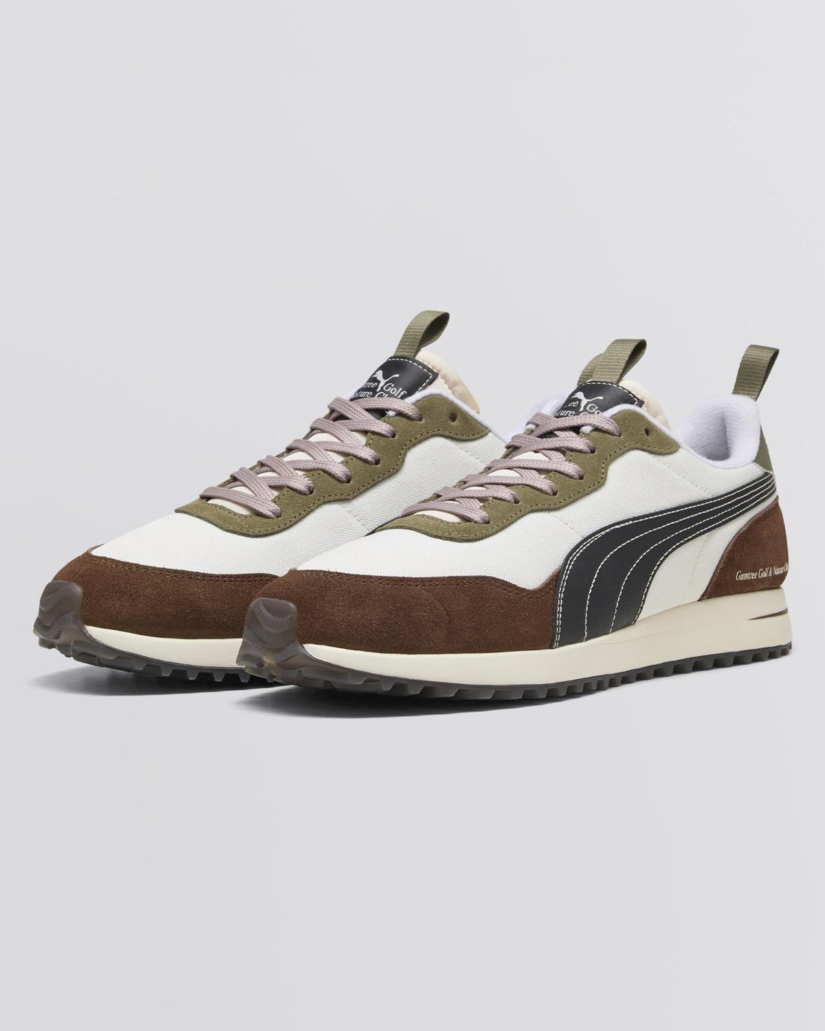x GGNC Helsinki G Spikeless Golf Shoe Warm White/Flat Dark Gray/Dark Sage