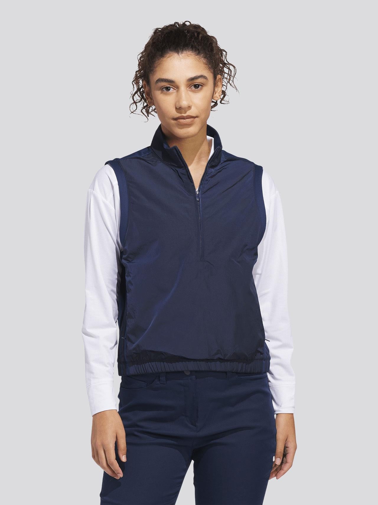 Beyond The Course Climawarom Half Zip Loose Vest Collegiate Navy