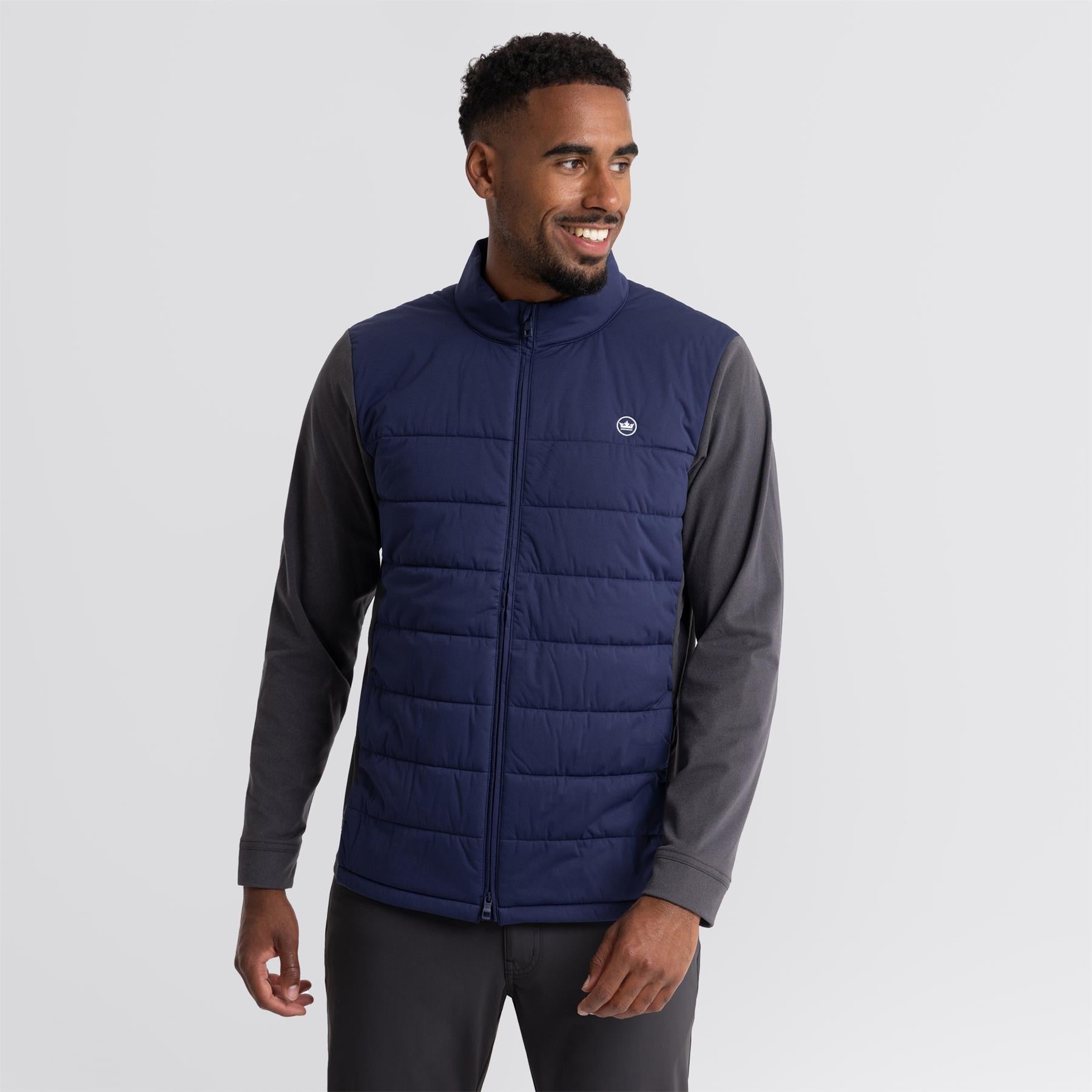 Merge Hybrid Fleece Jacket Navy