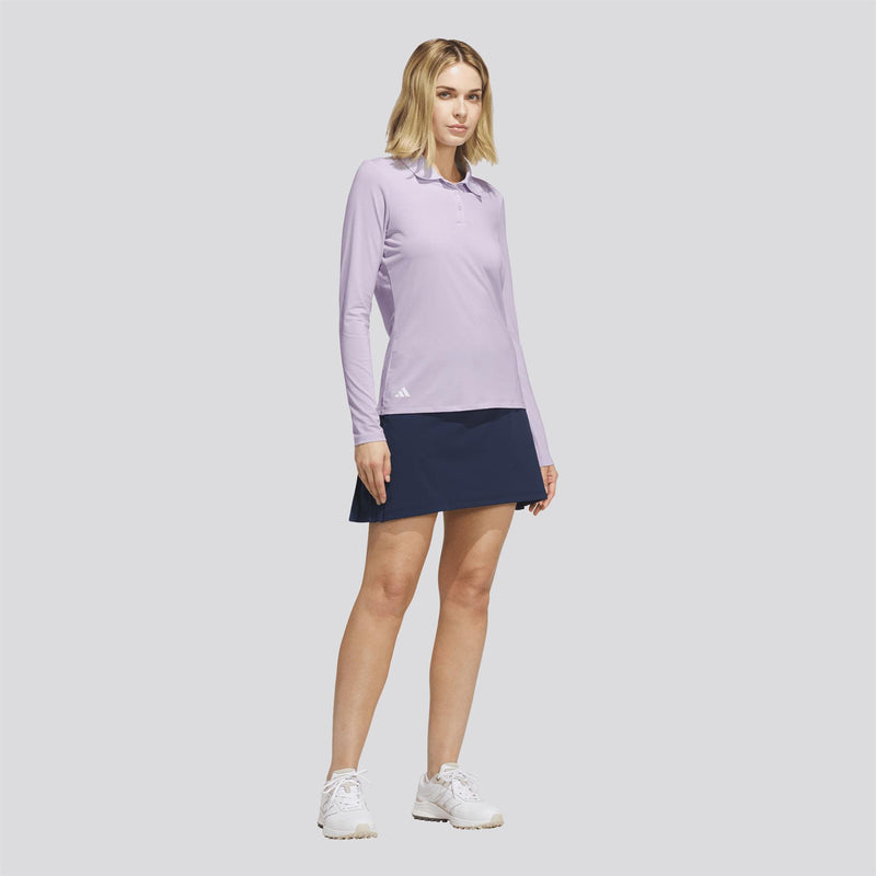 Performance Long Sleeve Polo Shirt Frozen Purple