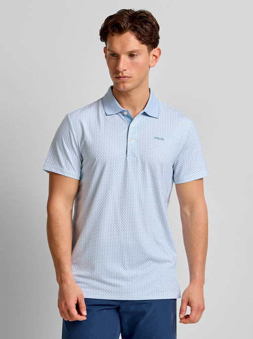 RLX Tailored Fit Airflow Polo Office Blue Penny Loafer