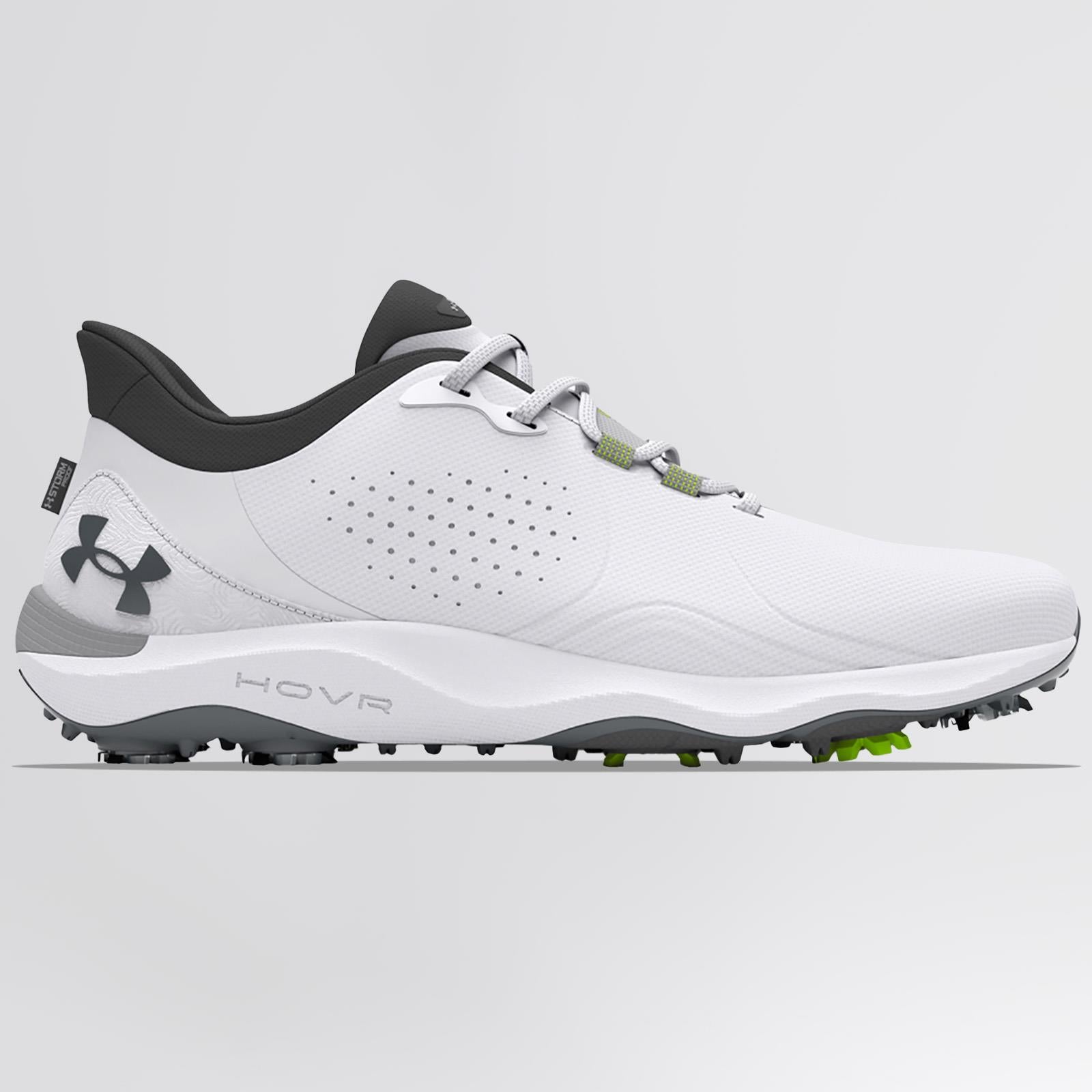 Drive Pro Wide Spiked Golf Shoes White/Grey