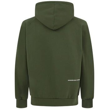 Organic Knitted Cotton Logo Hoodie Green