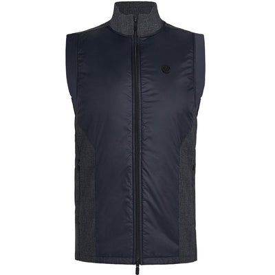 Glen Plaid Tailored Fit Track Gilet Onyx – AW23