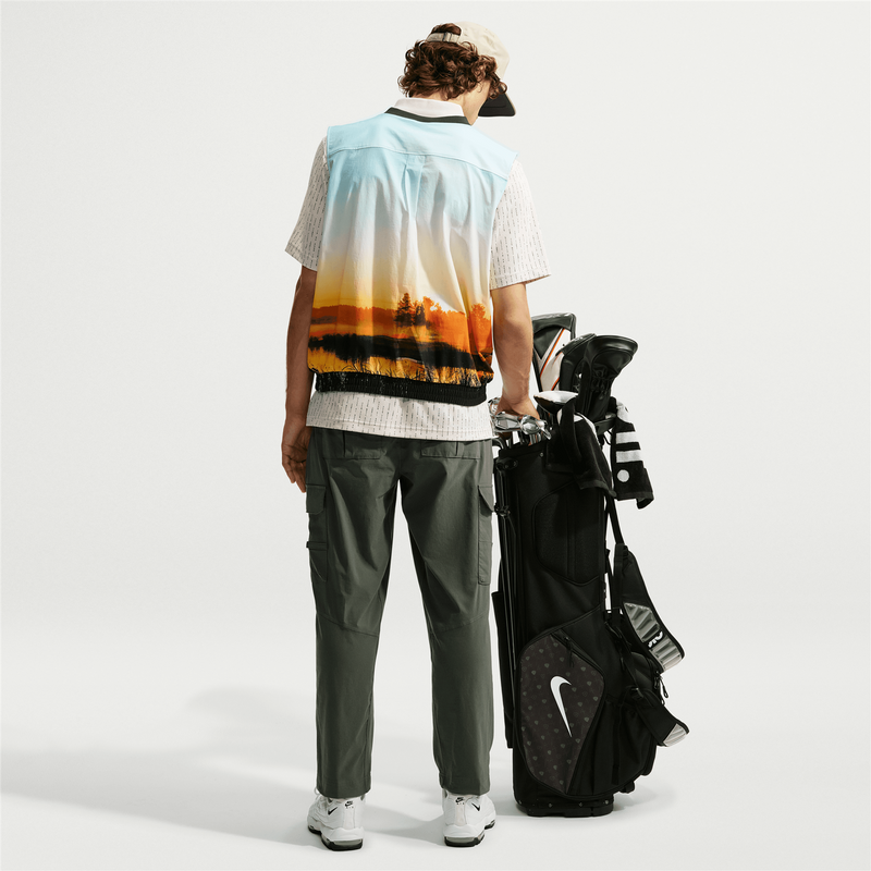 Dri-FIT Fairway Fresh AOP Oversized Wind Vest Black