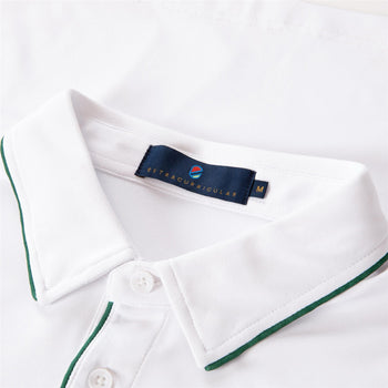 Swift Polo Bright White/Eden Green