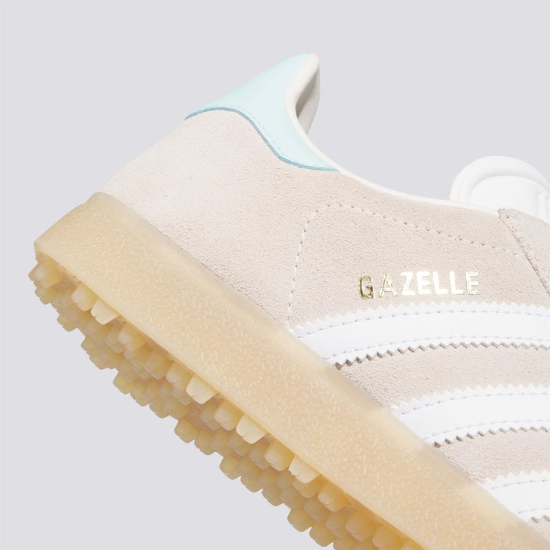 Gazelle Spikeless Golf Shoes Chalk White/Footwear White/Clear Mint