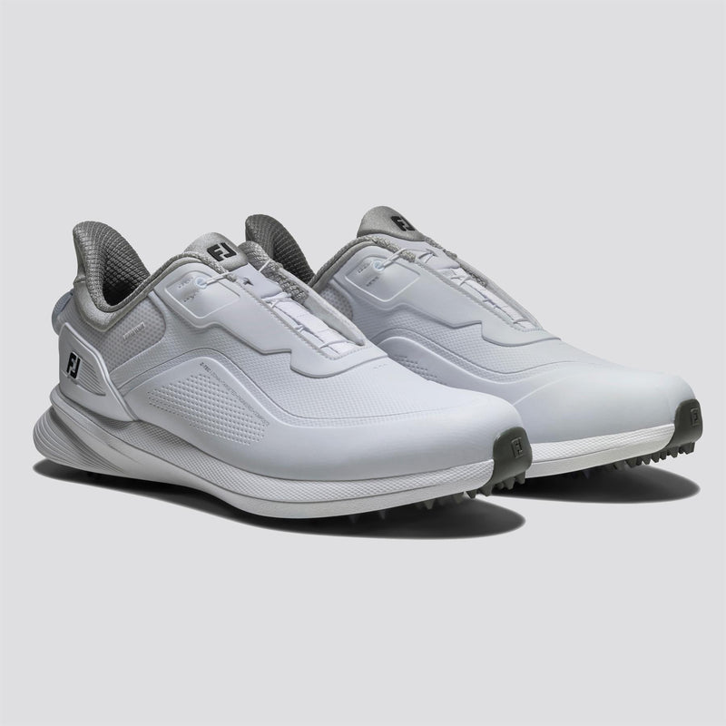 Pro Spikeless BOA Golf Shoes White/Grey