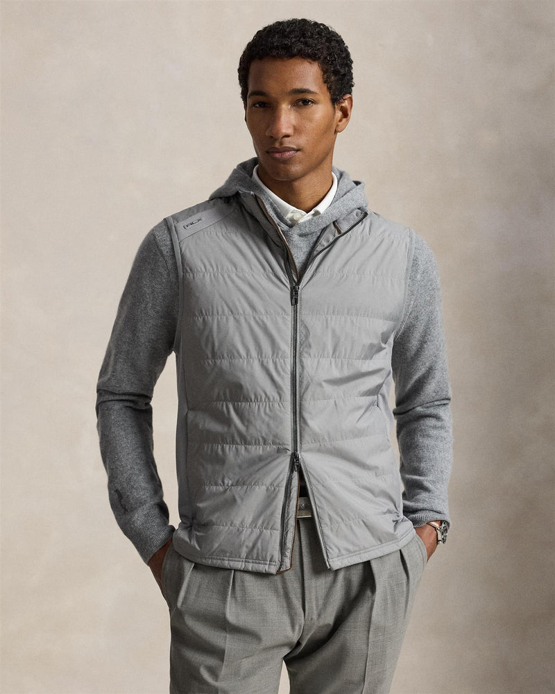 Hybrid Full Zip Vest Peak Grey
