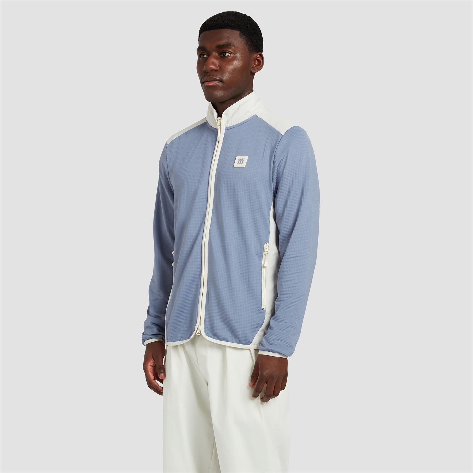 Hybrid Fleece Mid Layer Blue