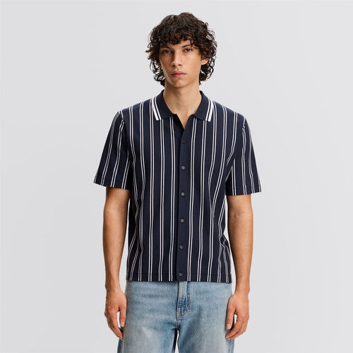 Rue Knit Shirt JL Navy