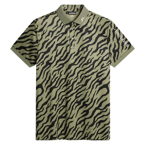 Tour Tech Print Polo Tour Tiger Olive - SS25