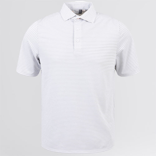 Lee Stripe Stretch Polo Alloy/White