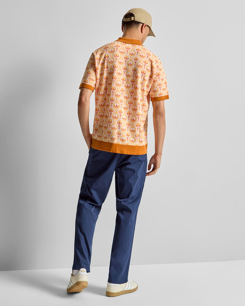 Originals Knit Polo White/Ice Tangerine/Dusky Orange