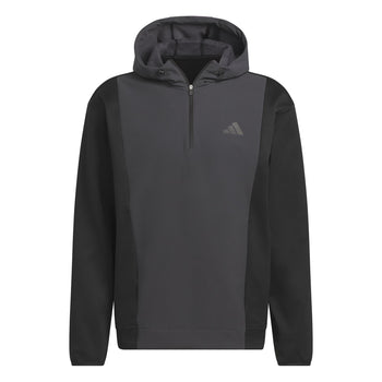 Clubhaus × AdidasGolf WIND. RDY Pullover adidas Ultimate365 COLD.RDY Half Zip Hoodie Black | TRENDYGOLF UK