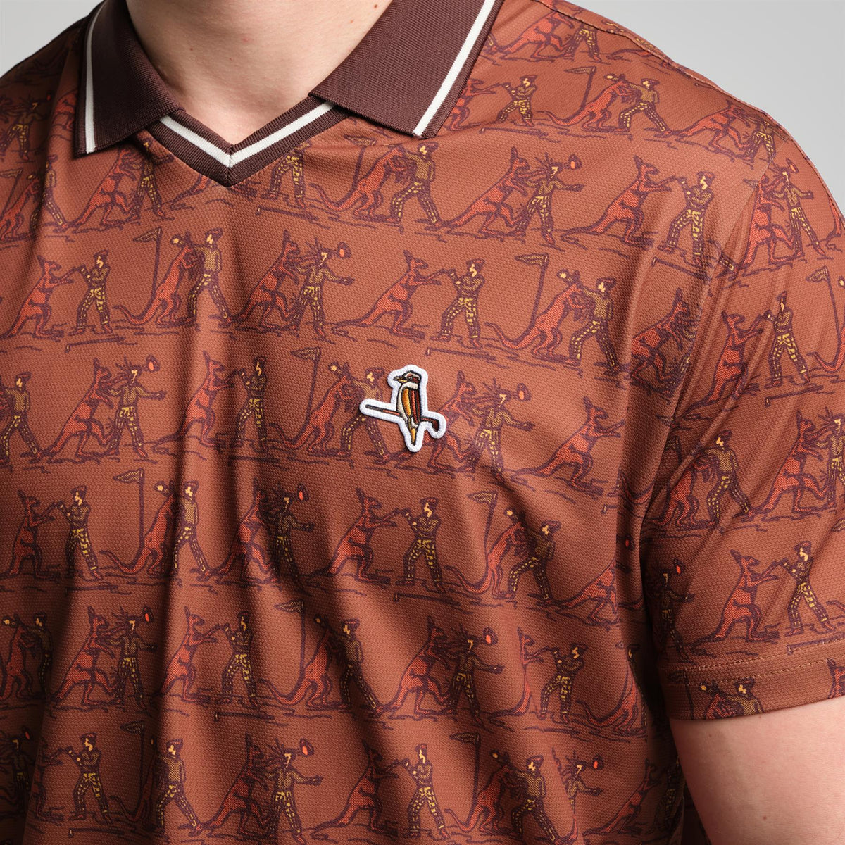 Knockout V Polo Brown