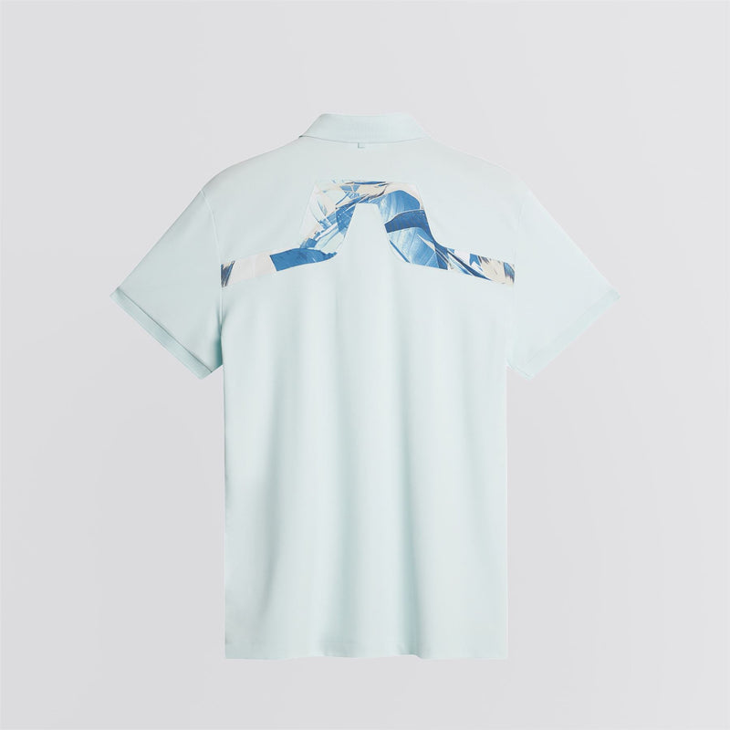 KV TX Jersey Print Polo Paradise Skylight