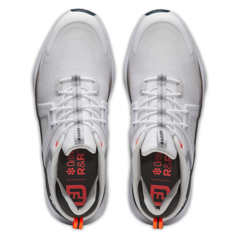 Hyperflex Spiked Golf Shoes White/Black/Red