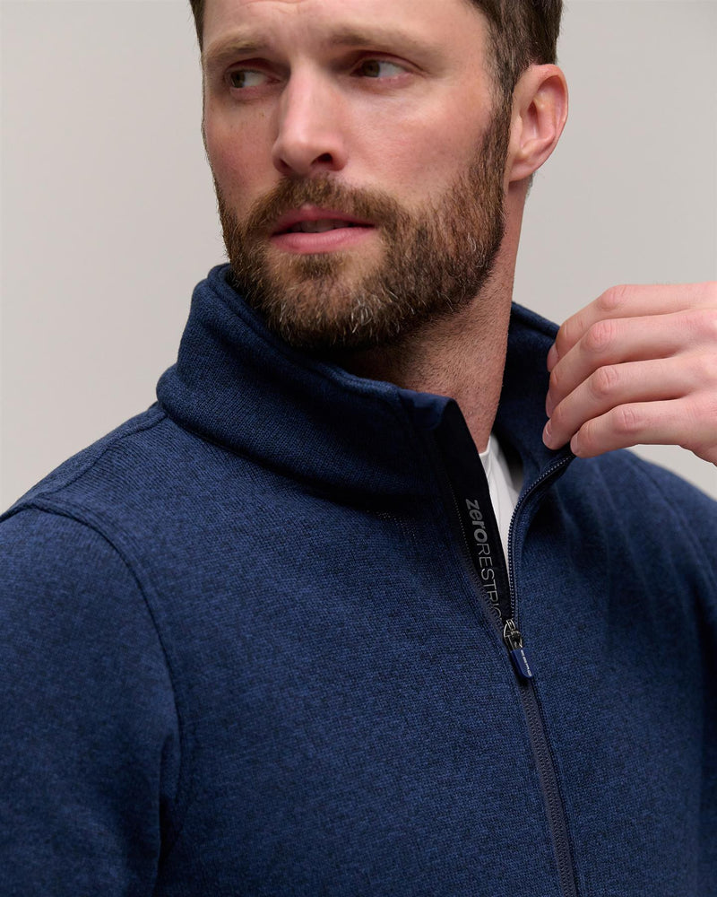 Maier Sweater Knit Fleece Jacket Navy