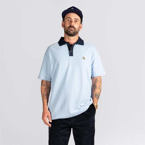Kooka Two-Tone Polo Sky/Navy