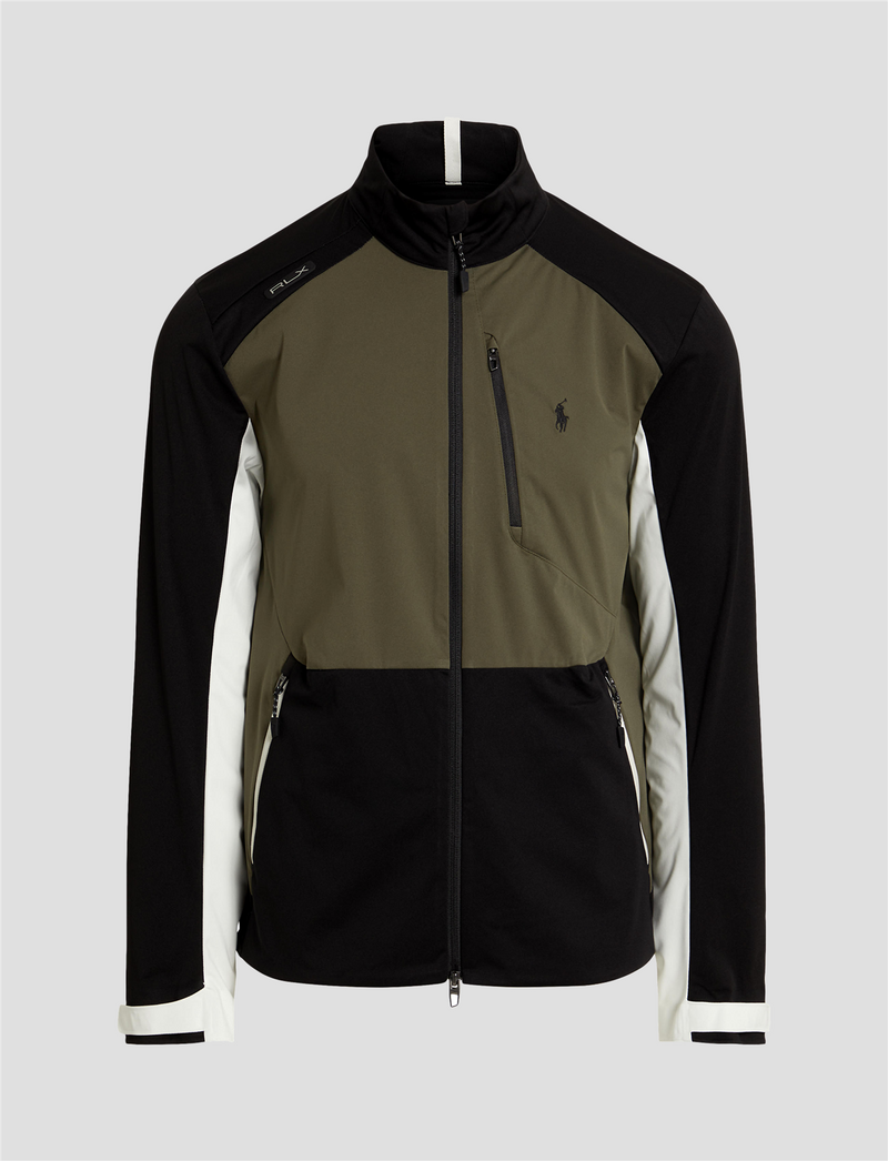 ColorBlocked Packable Jacket Ranger Green Multi