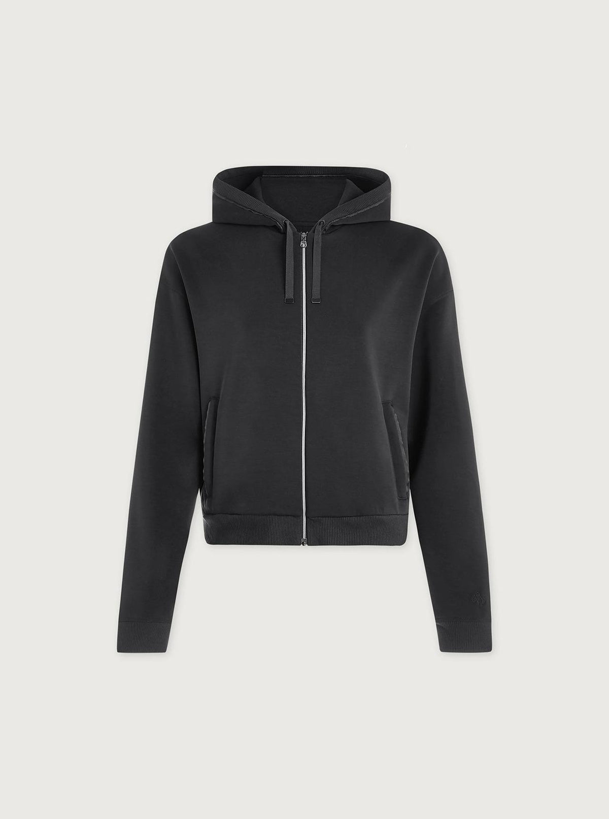 Jorgie Zip Through Hoodie Black