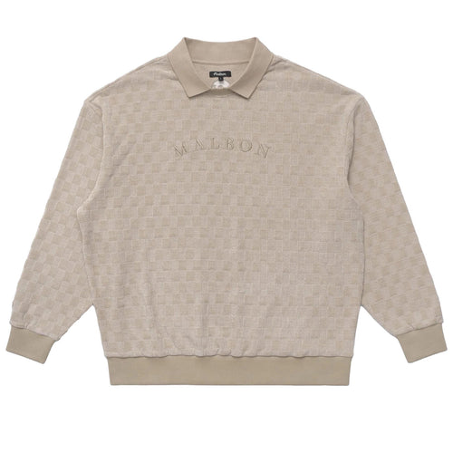 Yukon Fleece LS Polo Cream - AW24