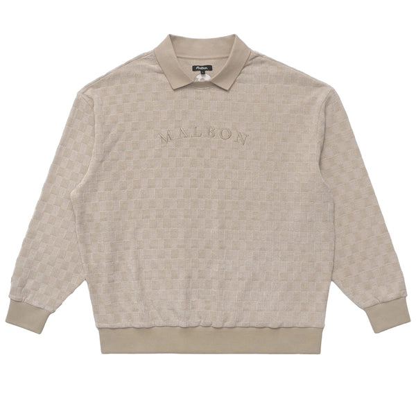 スウェット・トレーナー Malbon Golf V-NECK WOVEN PISTA GREYISH BEIGE MAN M5121PPI02G Genuine Malbon Golf V-NECK WOVEN PISTA BLACK (MAN) | eBay