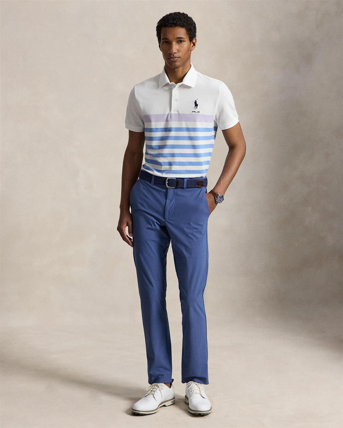 Tailored Fit Performance Polo Shirt Lovely Lilac Multi