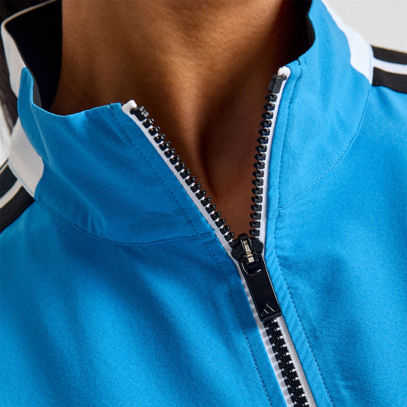 Beyond The Course Colour Block Twistweave Full Zip Jacket Lucid Ray Blue