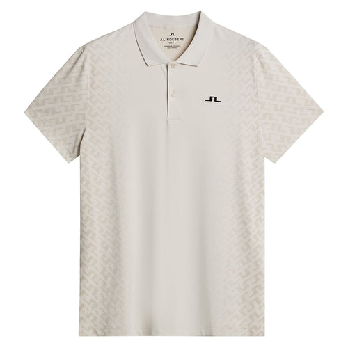 Kalle Regular Fit Gradual Jacquard Polo Moonbeam - AW24