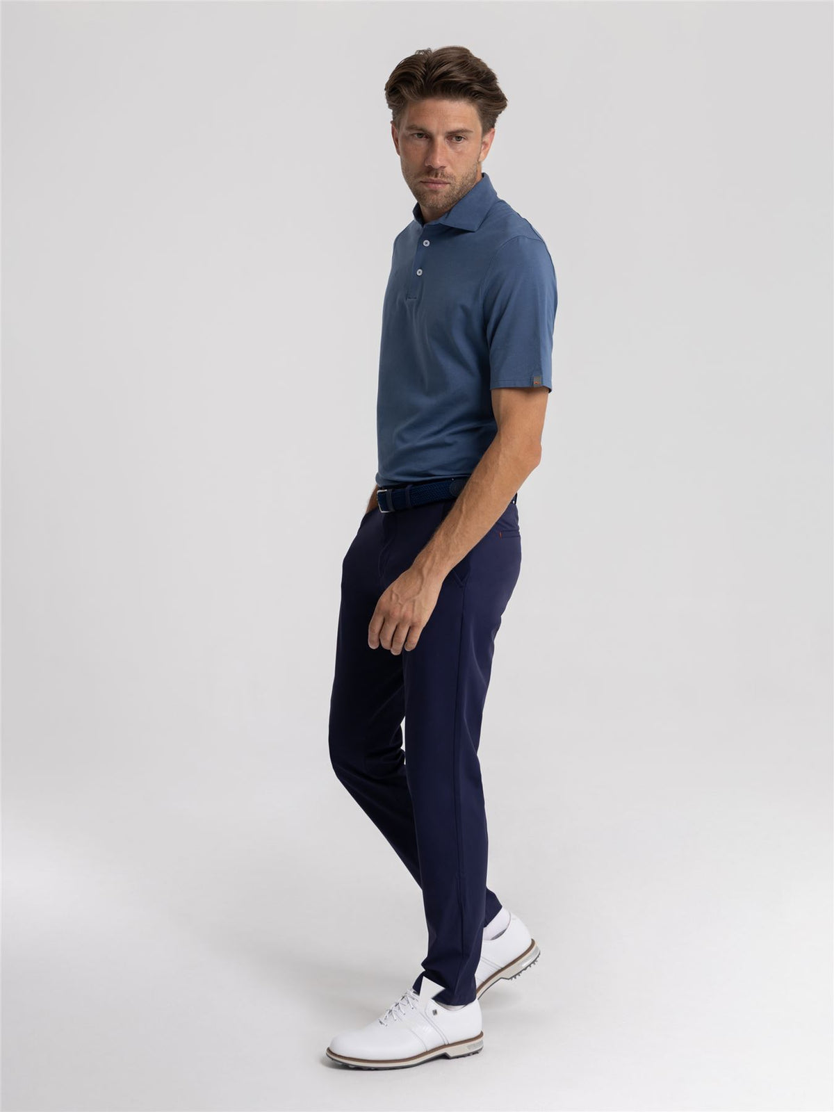 Iver Tailored Fit Trousers Atlanta Blue