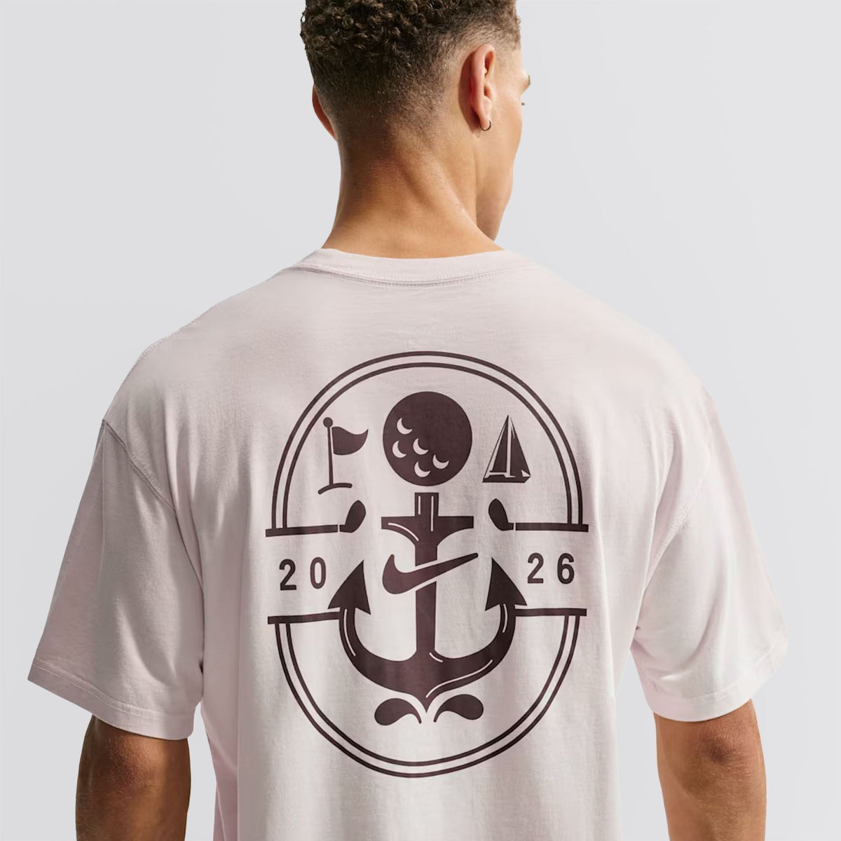 Golf T-Shirt Sail/Pearl Pink