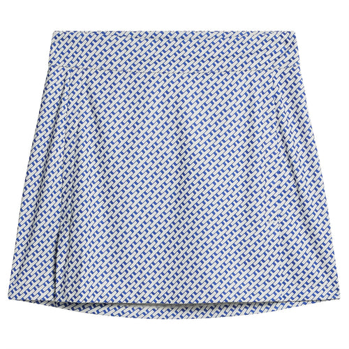 Womens Amelie Mid Print Skirt Tour Geo Moonbeam - SS25