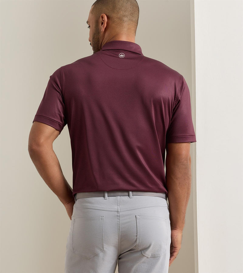 Fulton Performance Jersey Polo Bordeaux