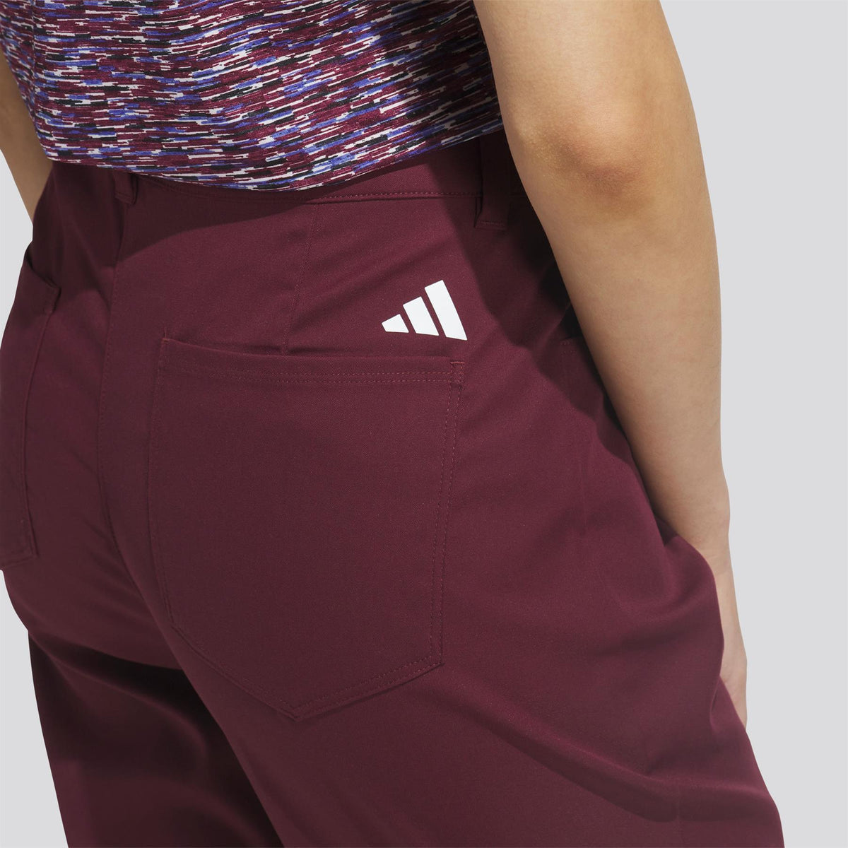 Ultimate365+ Twistweave 5 Pocket Ankle Trousers Maroon