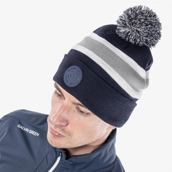 Leighton INTERFACE-1 Beanie Navy/Cool Grey/White