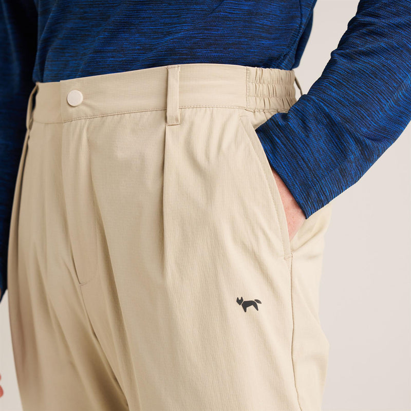 Stretch Golf Trousers Beige