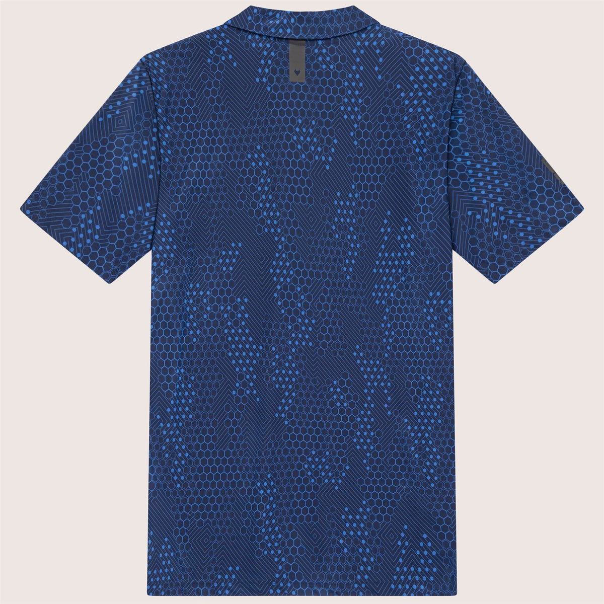 AOP Tech Camo Polo Blue