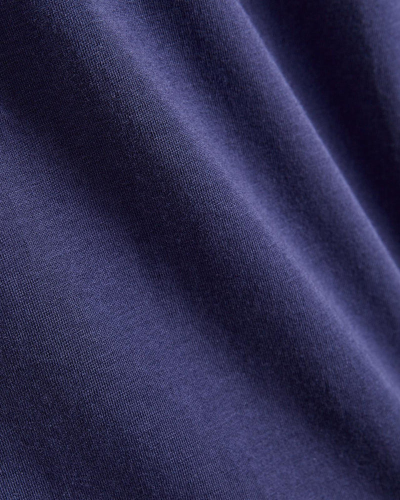 Hollow Pima Half-Zip Atlanta Blue