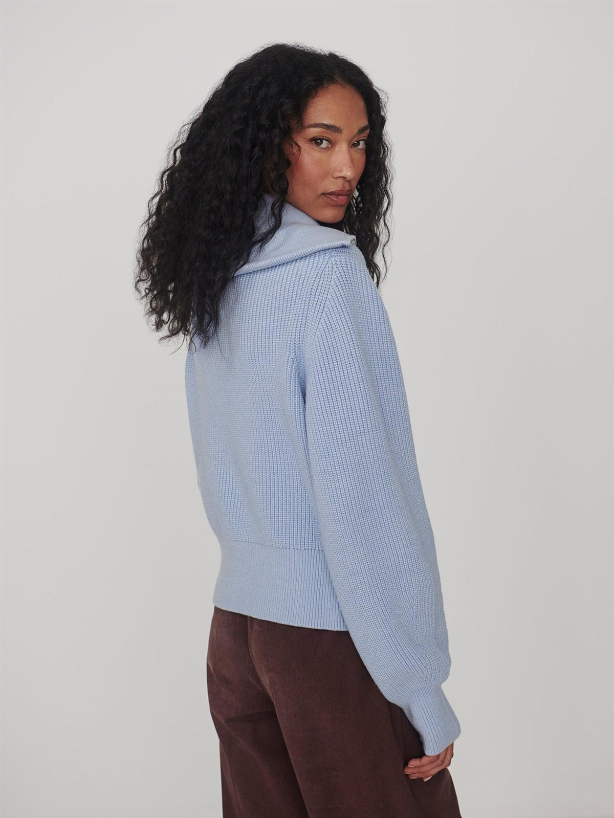Maura Half Zip Knit Kentucky Blue