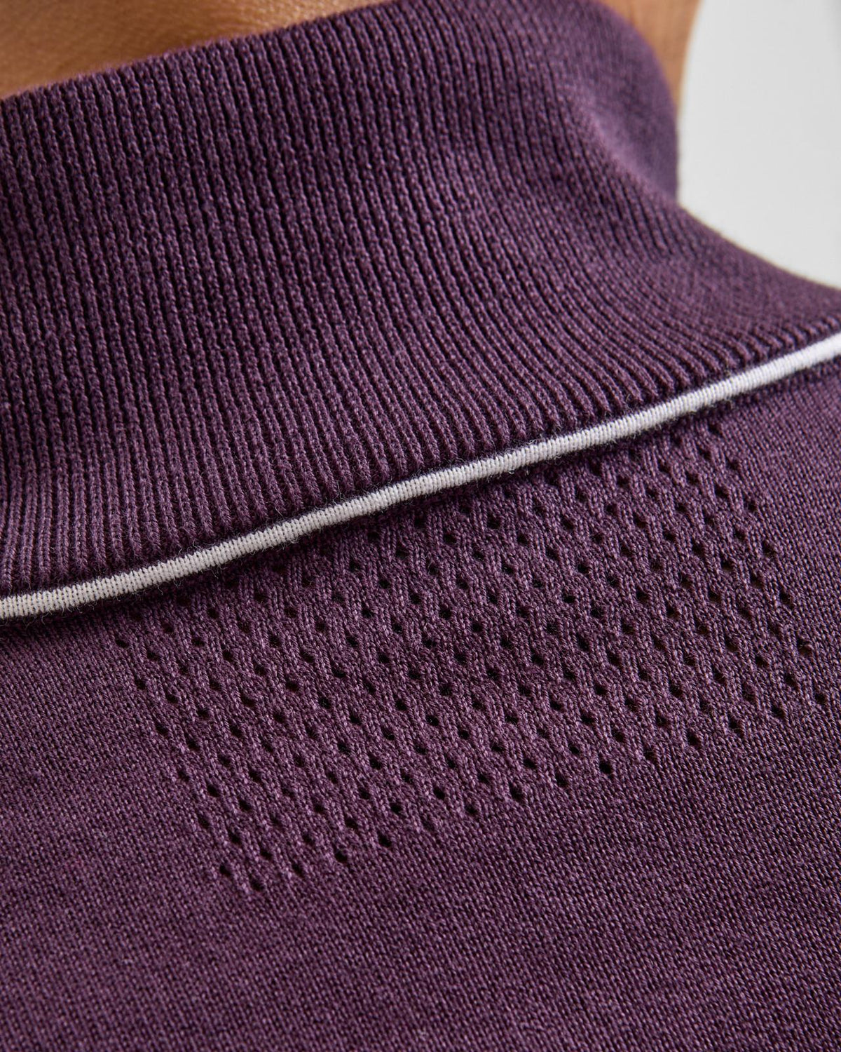 Ever-X Quarter Zip Medium Purple