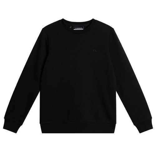 Womens Alpha Crew Neck Sweater Black - SS25