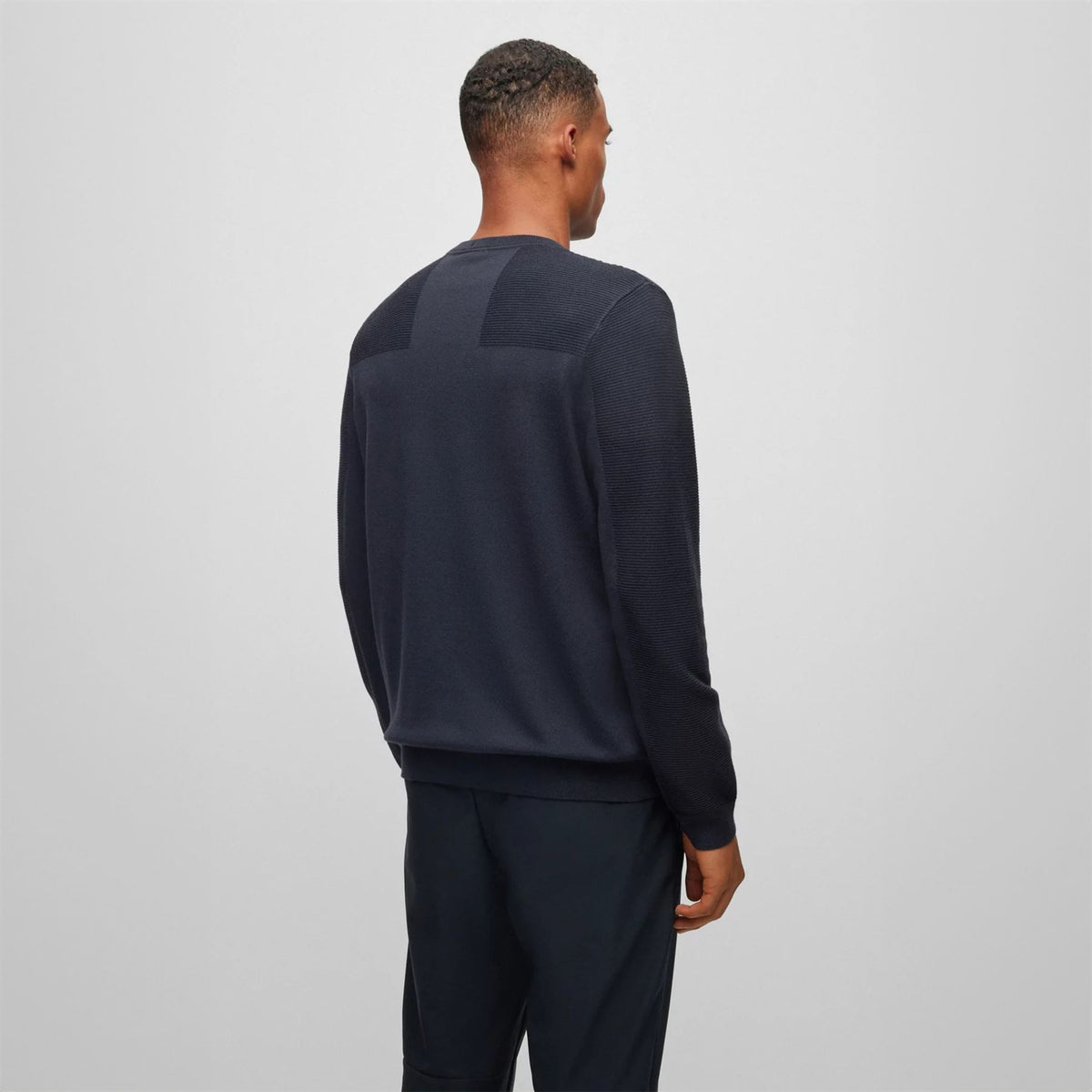 Momentum-X_CN Wool Blend Regular Fit Sweatshirt Dark Blue - AW23 ...