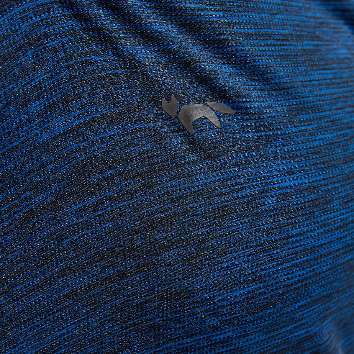 Long Sleeve Mesh Textured T-Shirt Navy