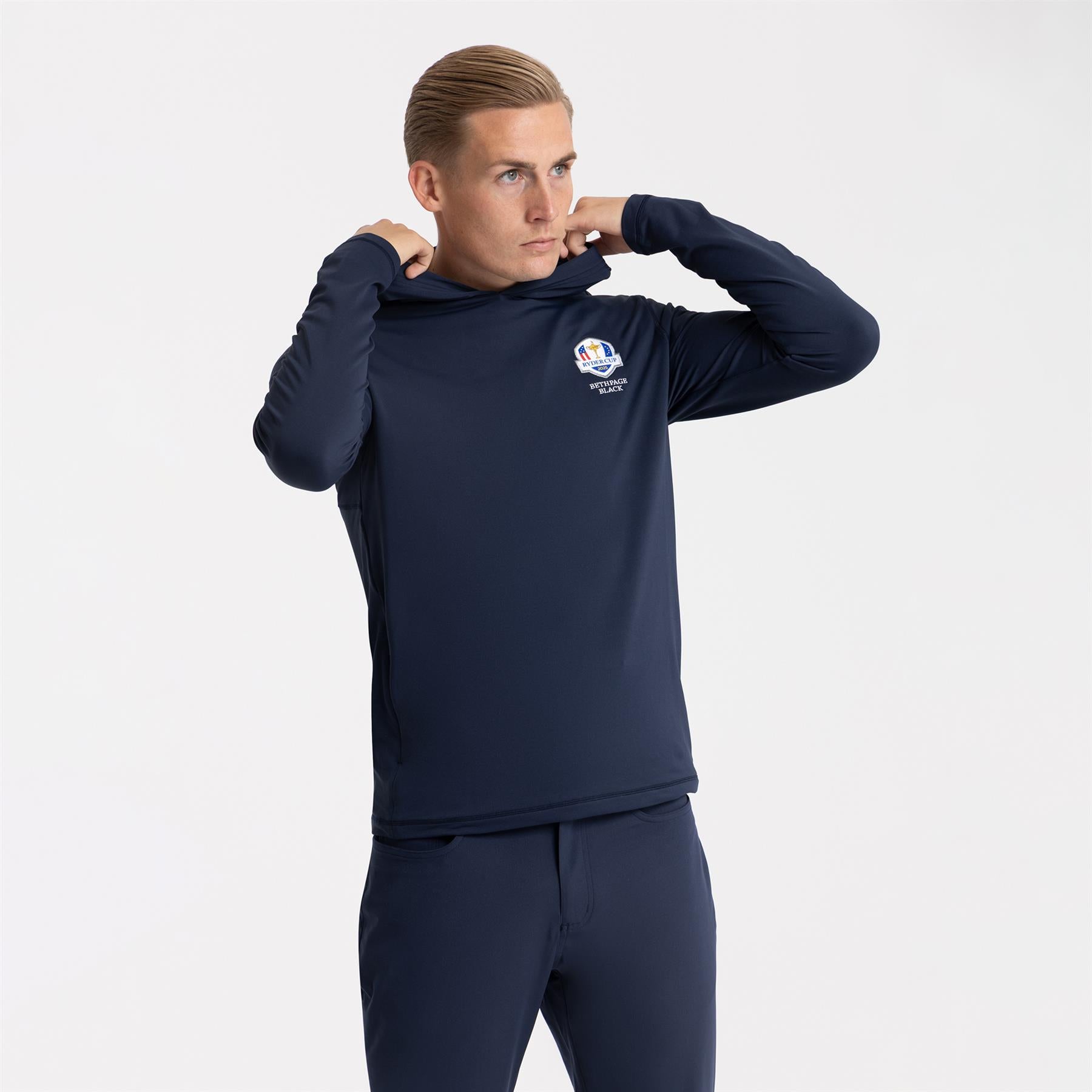 Ryder Cup Brushed Back Tech Terry Hoodie Twilight