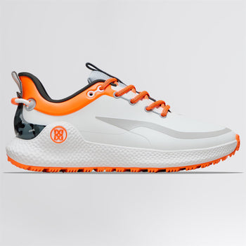 G/FORE MG4+ O2 Camo Accent Golf Shoes Snow/Shocking Orange