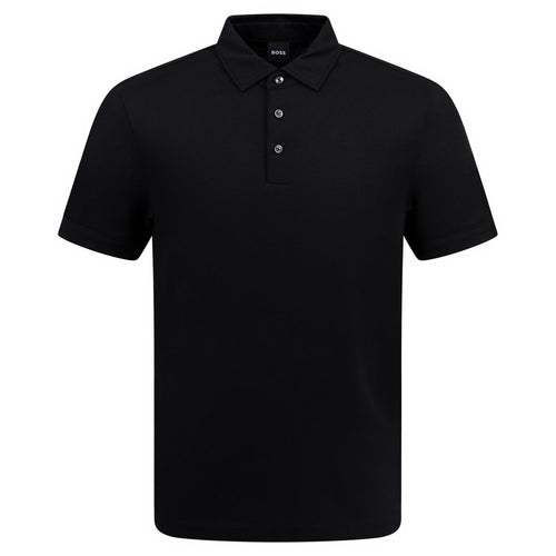 Press 57 Cotton Polo Black - W24